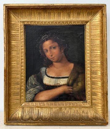 Scuola Italiana (XIX), da Abraham Constantin - La Fornarina
