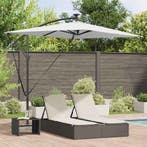 vidaXL Parasol Zand 294 x 200 x 270 cm Polyester en, Verzenden, Nieuw