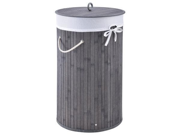 Veiling - Bamboe wasmand Curly - 55 liter - grijs - incl. wa, Huis en Inrichting, Overige Huis en Inrichting, Gebruikt