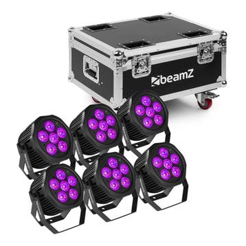 BeamZ Pro WBP612IP Accu Spot set van 6x WBP612IP in FCBP6, Muziek en Instrumenten, Licht en Laser, Verzenden, Nieuw