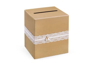 Bruine Enveloppendoos Kant 24cm, Verzenden, Nieuw