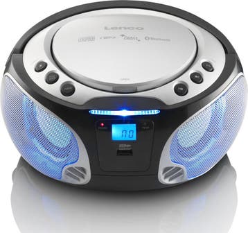 Lenco SCD-550SI - Draagbare radio met Bluetooth® en LED verl, Verzenden