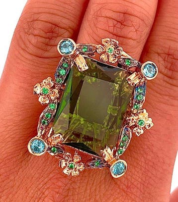 Sans prix de réserve - Bague - 9 carats Or rose, Argent, Bijoux, Sacs & Beauté, Bagues