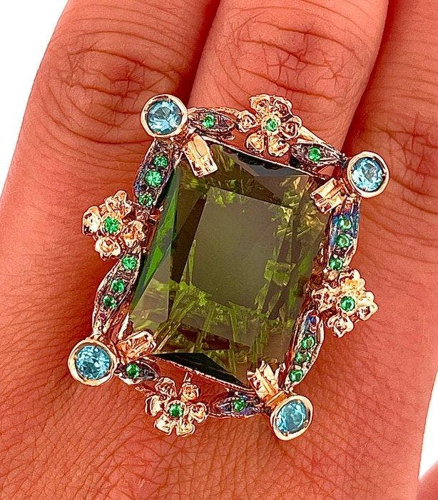 Sans prix de réserve - Bague - 9 carats Or rose, Argent, Bijoux, Sacs & Beauté, Bagues