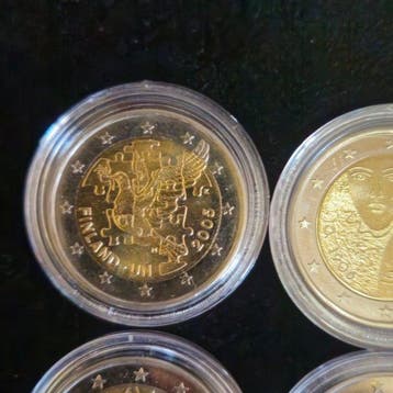 Finland. 2 Euro 2005/2017 (14 coins incl. 2 Euro 2008 Human