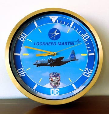 Wandklok - Aluminium, Glas - 2020+ - Lockheed Martin