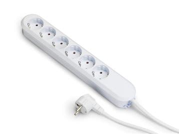Bachmann Smart 6x230V 5M Kabel Met RA Stekker Wit (Europese, Verzenden, Nieuw
