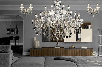 SLC Illumina - MG - Lustre - MT 18 Lumières + 2 Appliques,
