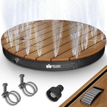 Tillvex® Tuindouche met voetpedaal - Buitendouche - Ø70cm -, Verzenden