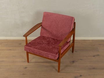 Fauteuil - Velours, Teck