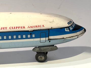 Line Mar - Jouet en étain - Boeing 707 Pan American JET, Antiek en Kunst