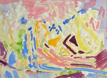 René Mels (1909-1977) - Composition abstraite colorée –