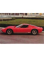 1966 LAMBORGHINI MIURA P400 ANSICHTKAART, Ophalen of Verzenden, Nieuw