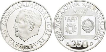 250 Dinara 1984 Jugoslawien Sozialistische Republik 1963-..., Verzenden, België