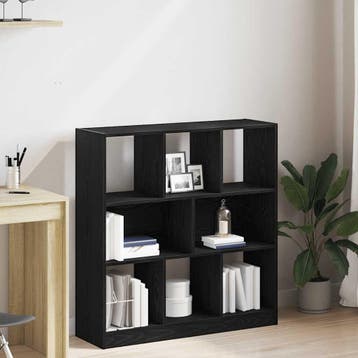 vidaXL Boekenkast 97,5x29,5x100 cm spaanplaat zwart, Huis en Inrichting, Kasten | Boekenkasten, Verzenden, Nieuw