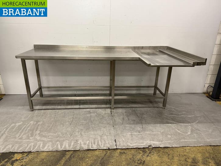 Acier inoxydable Table dégouttage T.B.V. Lave-vaisselle, Articles professionnels, Horeca | Autre, Envoi