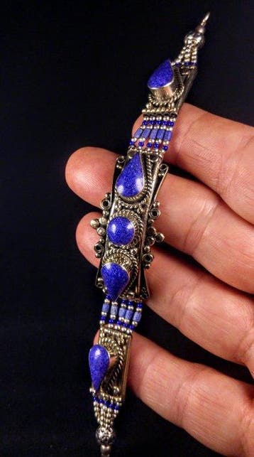 Bracelet berbère en lapis-lazuli Bracelet - Hauteur : 20 cm