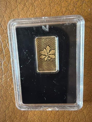monde. Gold bar Frauenkirche Dresden., 1/100 Oz (.999) (Sans, Timbres & Monnaies