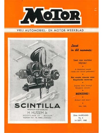 1945 MOTOR MAGAZINE 06 NEDERLANDS, Nieuw