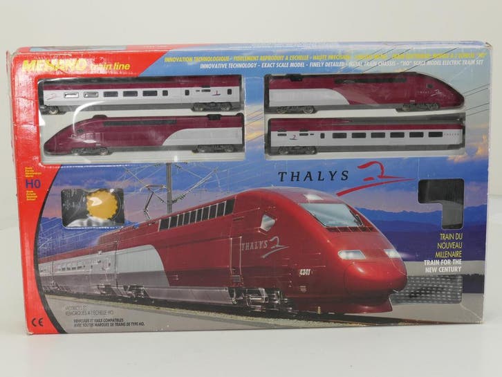 Schaal H0 Mehano T671 startset Thalys van de PBKA #9177, Hobby en Vrije tijd, Modeltreinen | H0, Overige typen, Gebruikt, Analoog