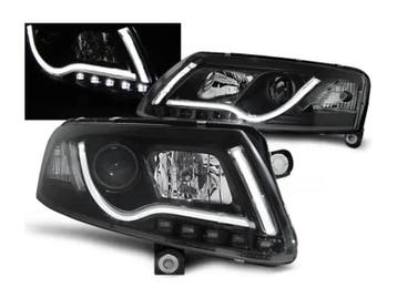 Tube Light koplampen Black geschikt voor Audi A6 C6, Verzenden, Nieuw, Audi