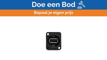 Bieden: Neutrik NAUSB-W-B Reversible USB 2.0 Panel Mount Co, Ophalen of Verzenden, Nieuw