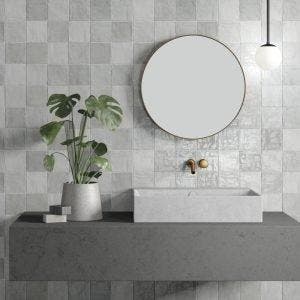 Wandtegel Lichtgrijs 10x10cm (Muurtegels, Afbouwmaterialen), Doe-het-zelf en Bouw, Tegels, Minder dan 20 cm, Minder dan 20 cm