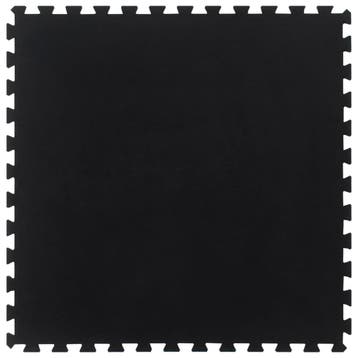 vidaXL Rubbertegel 12 mm 100x100 cm zwart, Verzenden, Nieuw