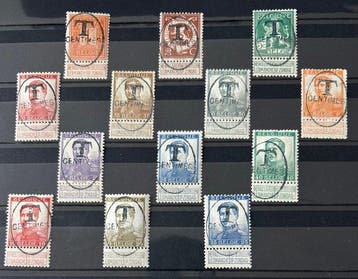 België 1912 - Strafport-zegels - Koninklijke beeltenissen, Gestempeld