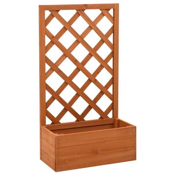 vidaXL Latwerkplantenbak 50x25x90 cm massief vurenhout, Verzenden, Nieuw