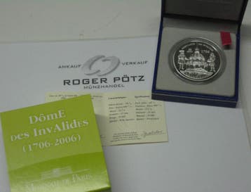 Frankreich 1,50 Euro 2006 Invalidendom zilver polierte Pl..., Verzenden