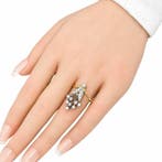 Ring - 18 karaat Geel goud - 0.67ct. tw. Diamant, Nieuw