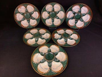 Longchamp Terre de Feu - Oesterservies (6) - Aardewerk -
