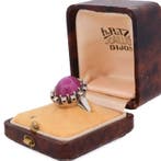 Bague de cocktail - 14 carats Or blanc - 12.70ct. tw. Rubis, Bijoux, Sacs & Beauté