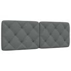 vidaXL Hoofdbordkussen 140 cm stof donkergrijs, Verzenden, Nieuw