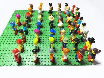 Lego Minifiguur - World City - 50 Lego Mini Figuren Minifig, Nieuw