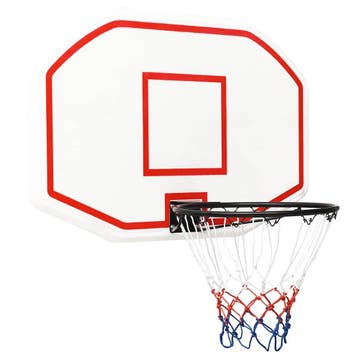 vidaXL Basketbalbord 109x71x3 cm polyetheen wit, Verzenden