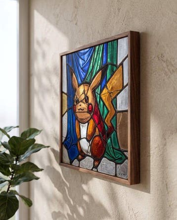 MEDSAN - Stained Glass Pikachu () - UNIQUE WORK