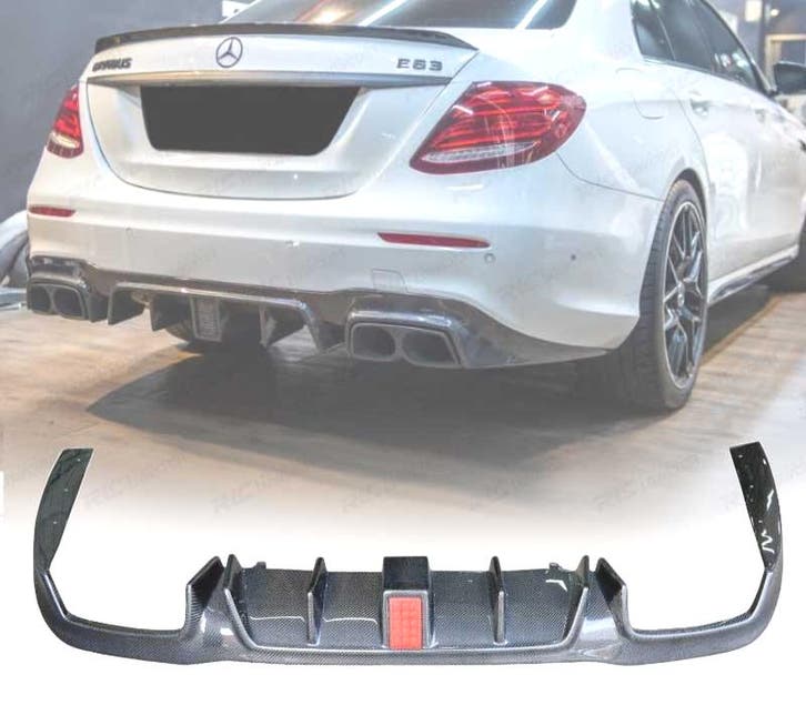 Diffuseur Arrière Mb Classe E W213 Amg 16-19 Look Brs Carbon, Autos : Pièces & Accessoires, Carrosserie & Tôlerie, Envoi