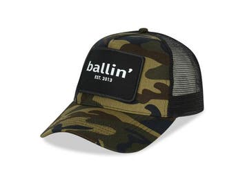 Veiling - Ballin Est. 2013 Trucker cap unisex army camo, Kleding | Heren, Nieuw