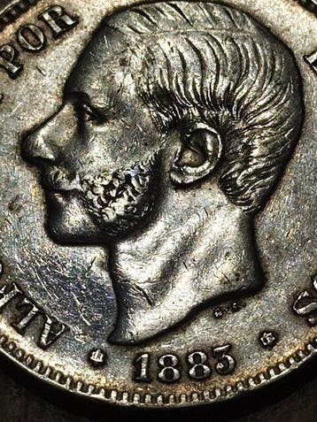 Espagne. Alphonse XII. 5 Pesetas 1883*83 MSM (Sans prix de