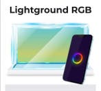 Lightground screen RGB - verlicht achtergrondpaneel, Dieren en Toebehoren, Vissen | Aquaria en Toebehoren, Verzenden, Nieuw