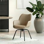 Leren draaibare eetkamerstoel Magic - Toledo Khaki, Huis en Inrichting, Stoelen, Bruin, Bohemian, Eigentijds, Industrieel, Modern, Scandinavisch