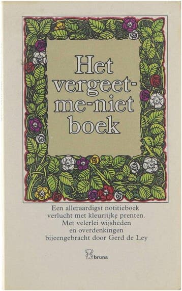VERGEET ME NIET BOEK 9789022973950 Ley, Verzenden, Ley