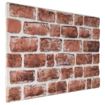 vidaXL Wandpanelen 10 st 100 x 50 cm Donkerbruin en Wit, Verzenden