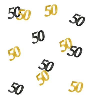 Tafelconfetti 50 Jaar 20gr, Verzenden, Nieuw