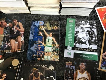 1980s to present Panini , Hoops , Skybox , Upper deck NBA