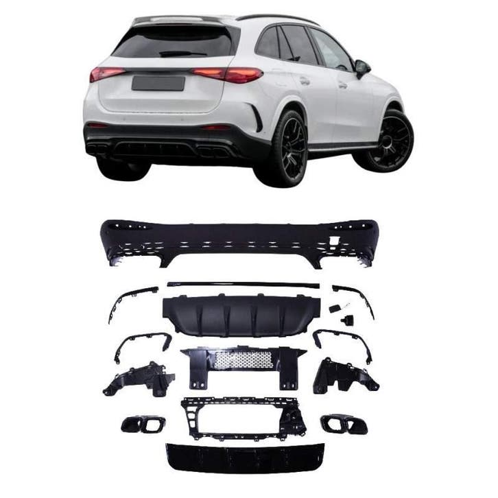 Diffuser voor mercedes glc 63 amg suv x254 zwart, Autos : Pièces & Accessoires, Carrosserie & Tôlerie