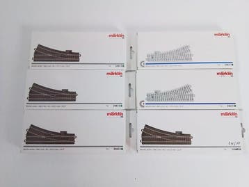 Märklin H0 - 24611/-12 - Modeltrein (6) - 6 x wissel C-ral