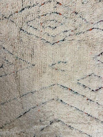 New Moroccan Berber Rug — Handmade Wool Beni Ouarain Carpet